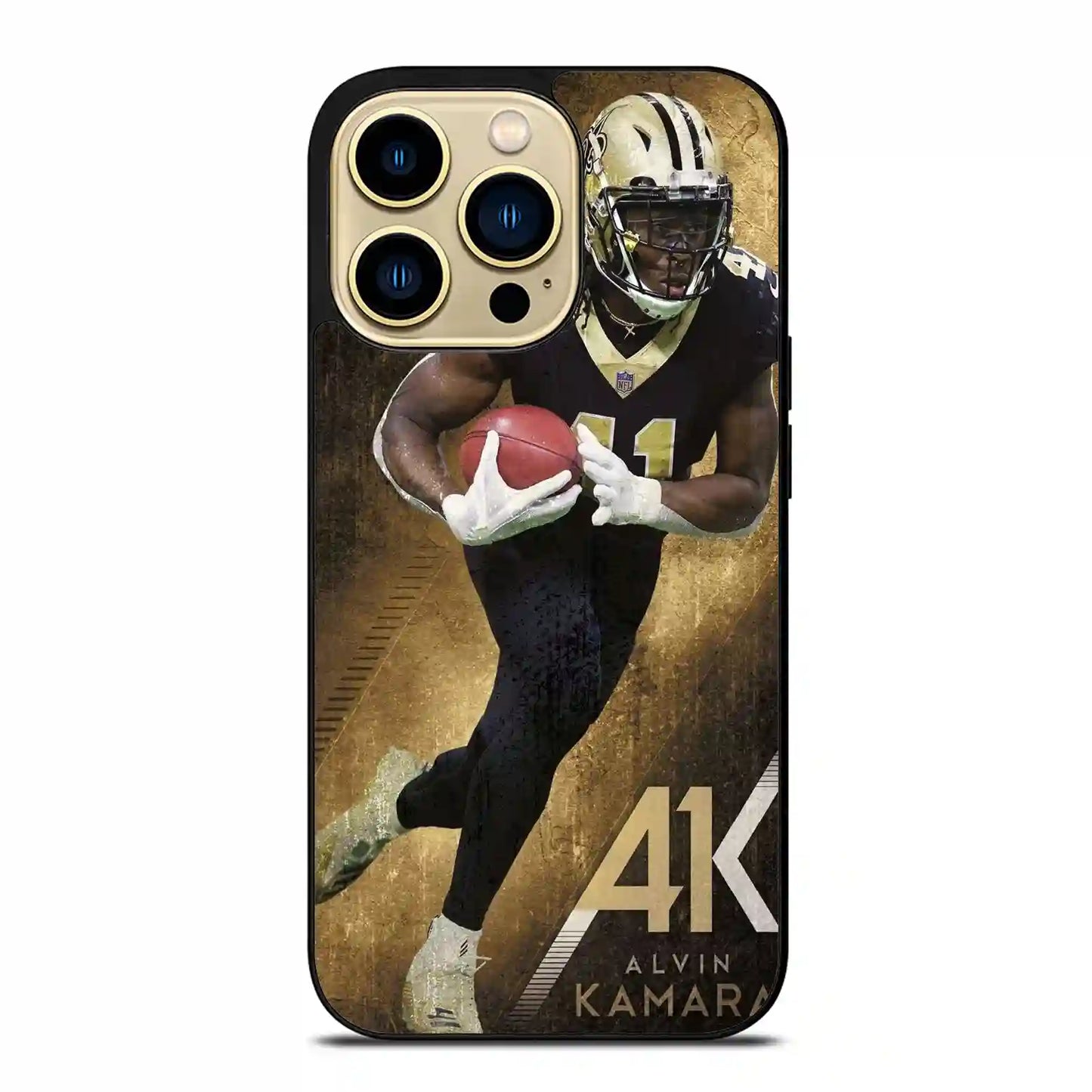 Alvin Kamara Akcolorretro New Orleans iPhone 14 Pro Max Case