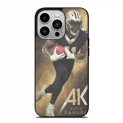 Alvin Kamara Akcolorretro New Orleans iPhone 14 Pro Case