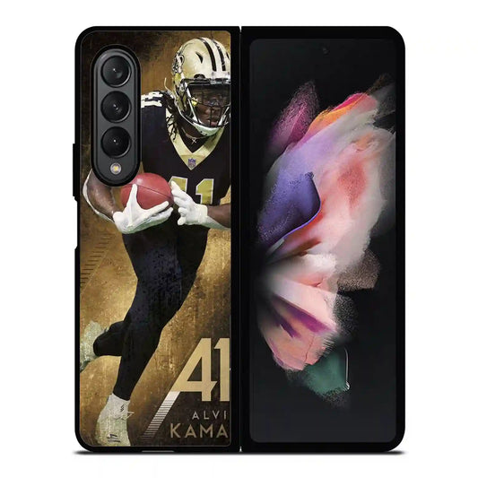 Alvin Kamara Akcolorretro New Orleans Samsung Z3 Fold Case