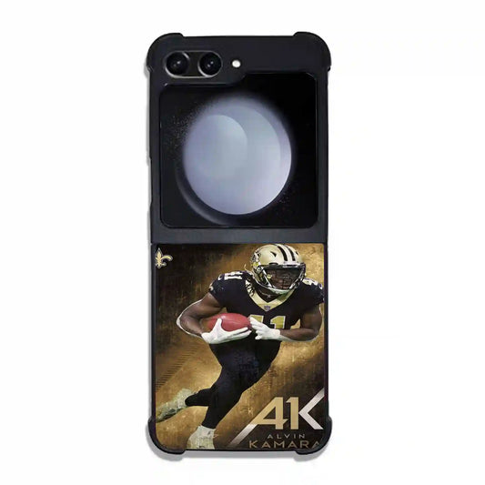 Alvin Kamara Akcolorretro New Orleans Samsung Z6 Flip Case