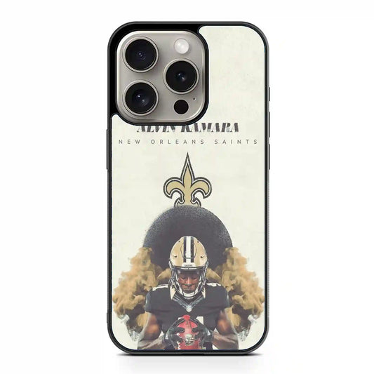 Alvin Kamara Akcolorretro Nfl Football iPhone 15 Pro Max Case