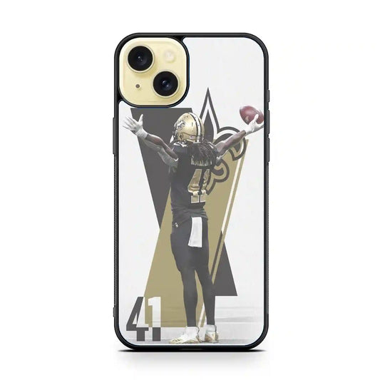 Alvin Kamara Football America New Orleans iPhone 15 Plus Case