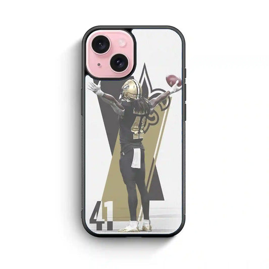 Alvin Kamara Football America New Orleans iPhone 15 Case