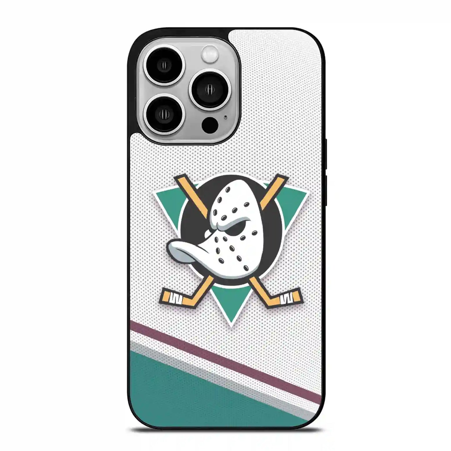 Anaheim Ducks Colorful iPhone 14 Pro Case