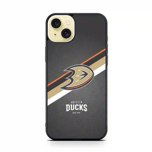 Anaheim Ducks Retro iPhone 15 Plus Case