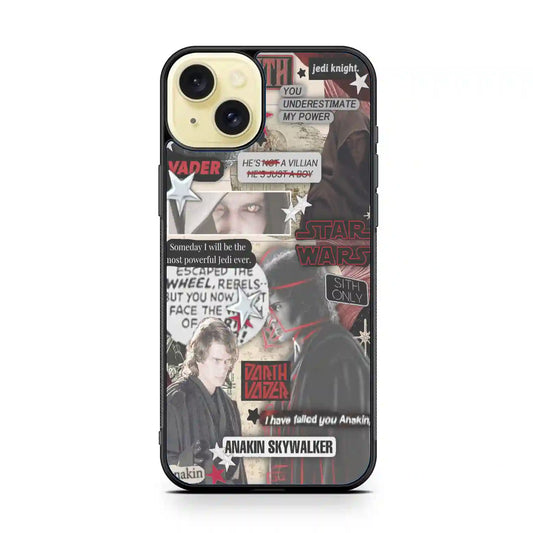 Anakin Skywalker Looking iPhone 15 Plus Case