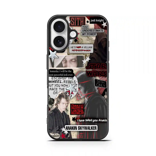 Anakin Skywalker Looking iPhone 16 Case