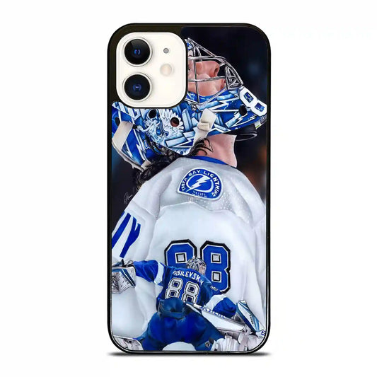 Andrei Vasilevskiy Tampa Bay Hockey Ice iPhone 12 Case