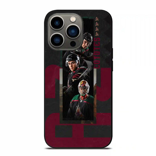 Arizona Coyotes Colorful iPhone 13 Pro Case