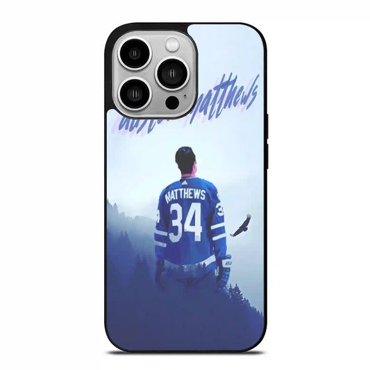 Auston Matthews Hockey iPhone 14 Pro Case