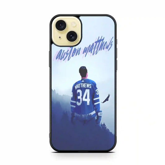 Auston Matthews Hockey iPhone 15 Plus Case