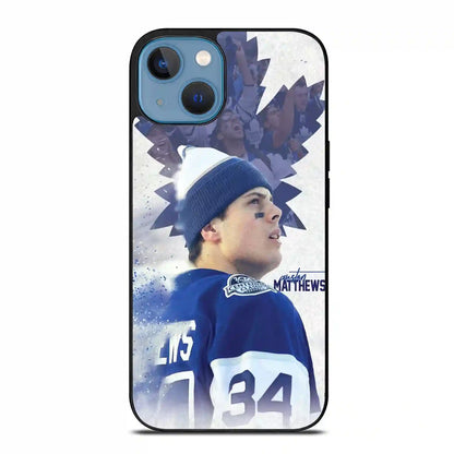 Auston Matthews Ice Hockey iPhone 14 Case