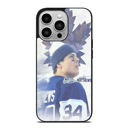 Auston Matthews Ice Hockey iPhone 14 Pro Case