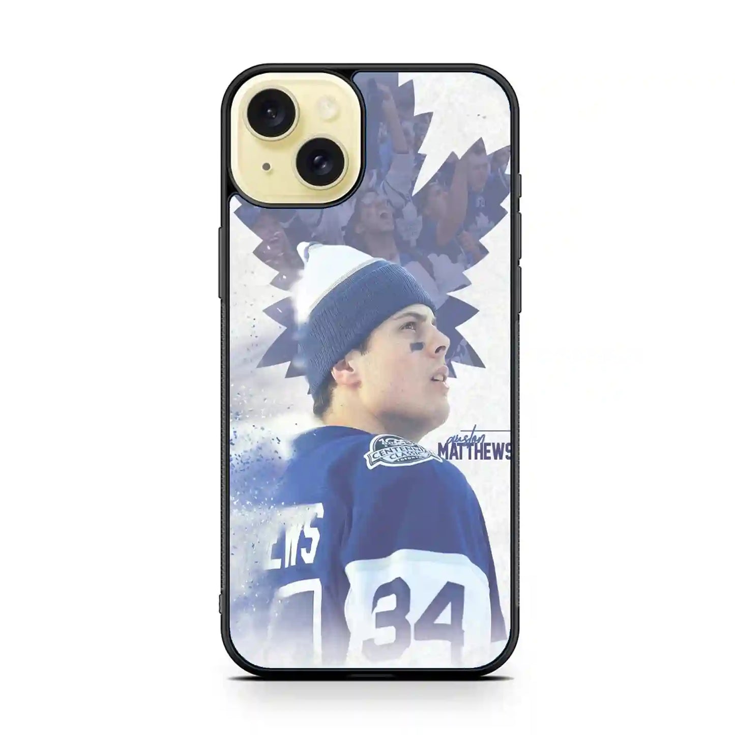 Auston Matthews Ice Hockey iPhone 15 Plus Case