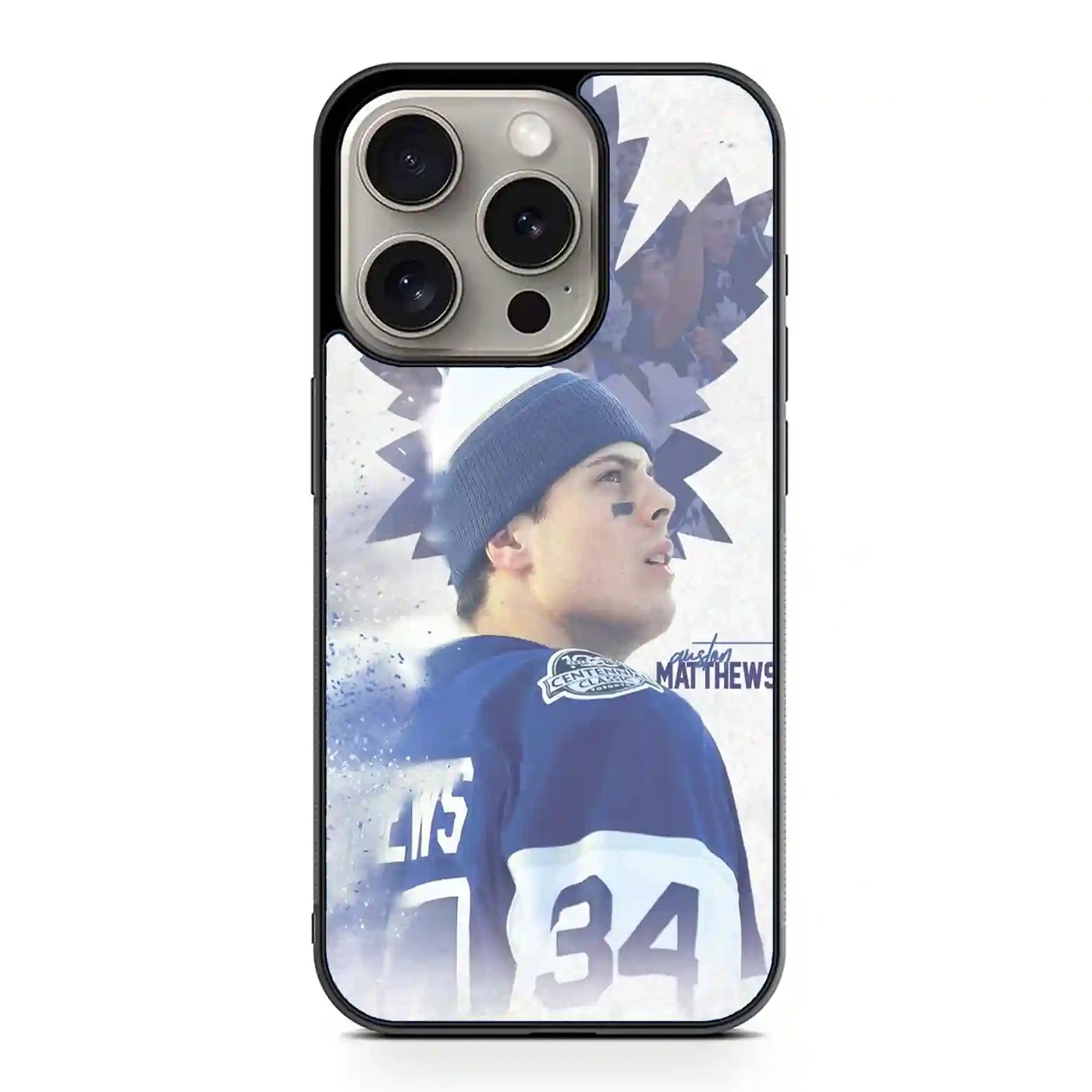 Auston Matthews Ice Hockey iPhone 15 Pro Max Case