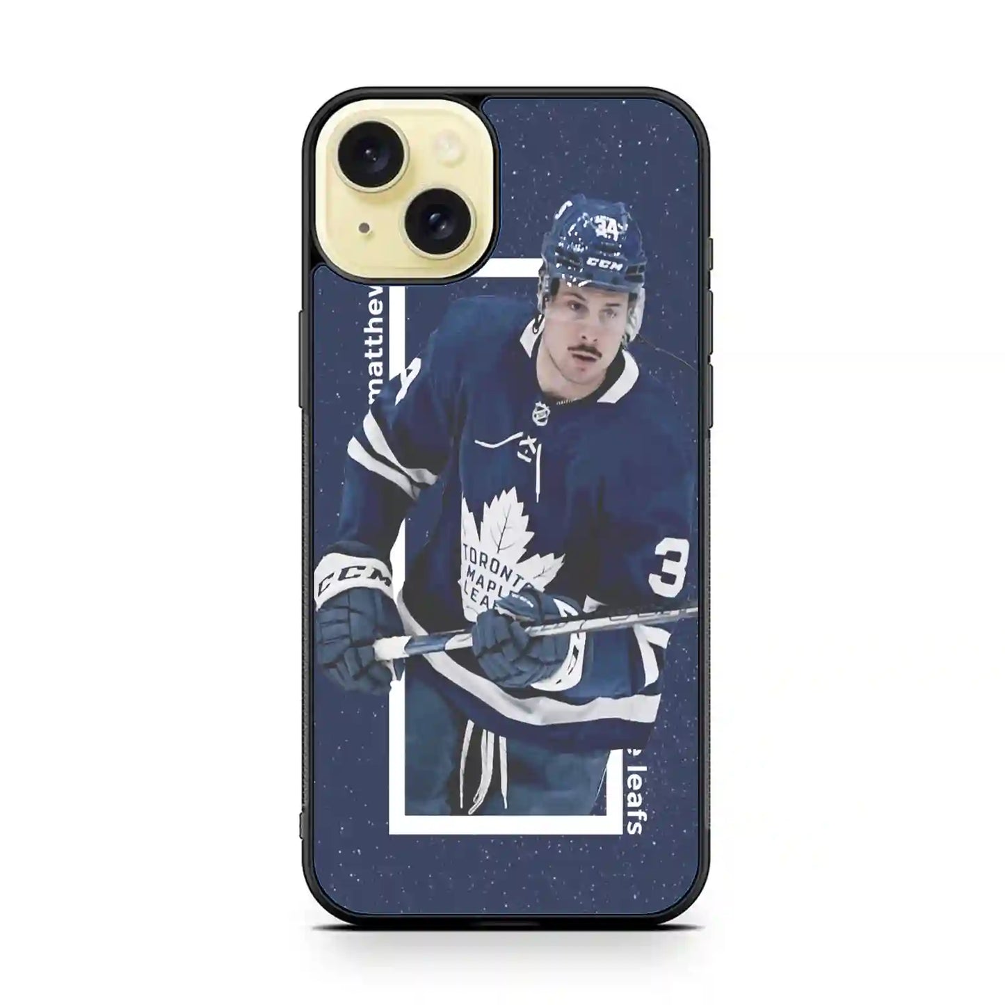 Auston Matthews Maple Leafs iPhone 15 Plus Case