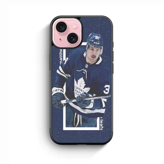 Auston Matthews Maple Leafs iPhone 15 Case