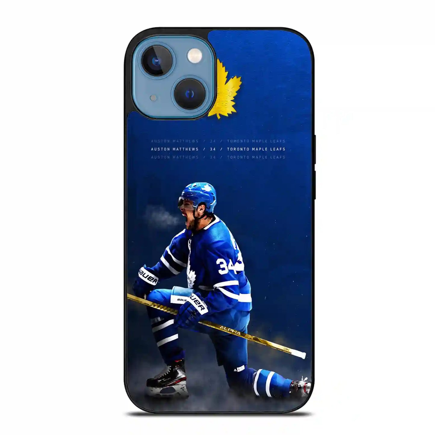 Auston Matthews Nhl Ice Hockey iPhone 14 Case