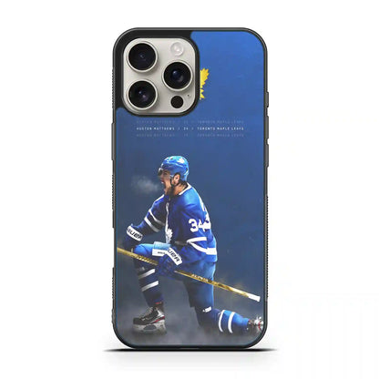 Auston Matthews Nhl Ice Hockey iPhone 16 Pro Case