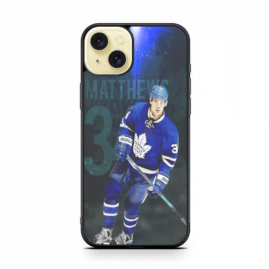 Auston Matthews Space iPhone 15 Plus Case