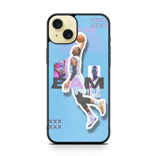 Bam Adebayo Vintage iPhone 15 Plus Case