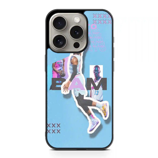 Bam Adebayo Vintage iPhone 15 Pro Max Case