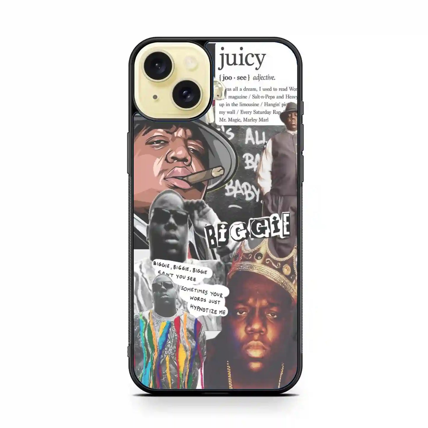 Biggie Smalls Custom iPhone 15 Plus Case