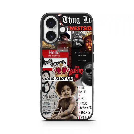 Biggie Smalls Retro Vintage iPhone 16 Case