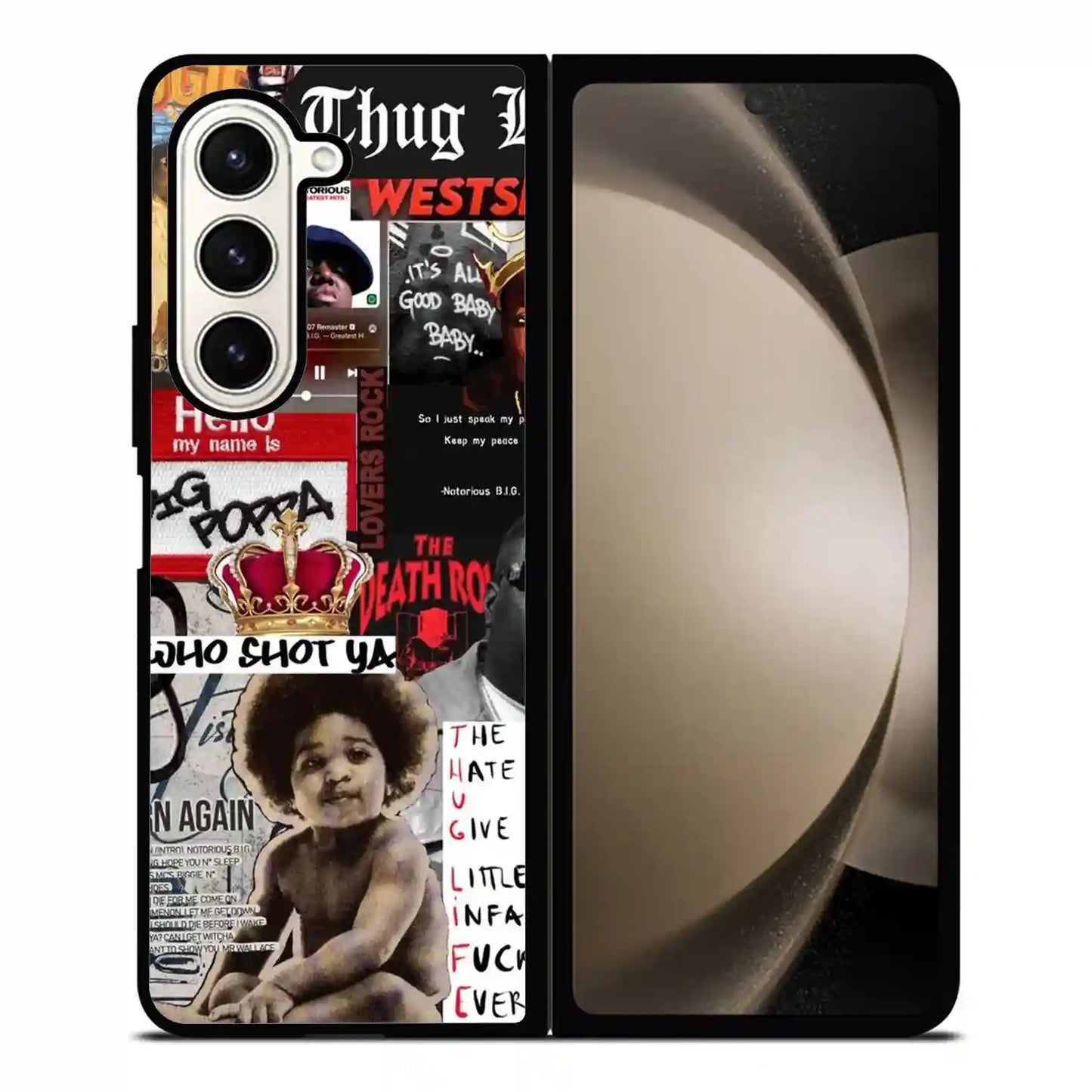 Biggie Smalls Retro Vintage Samsung Z6 Fold Case