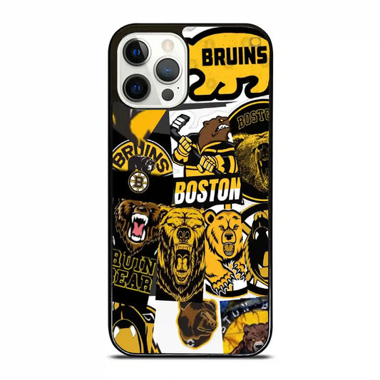 Boston Bruins Colorful iPhone 12 Pro Case