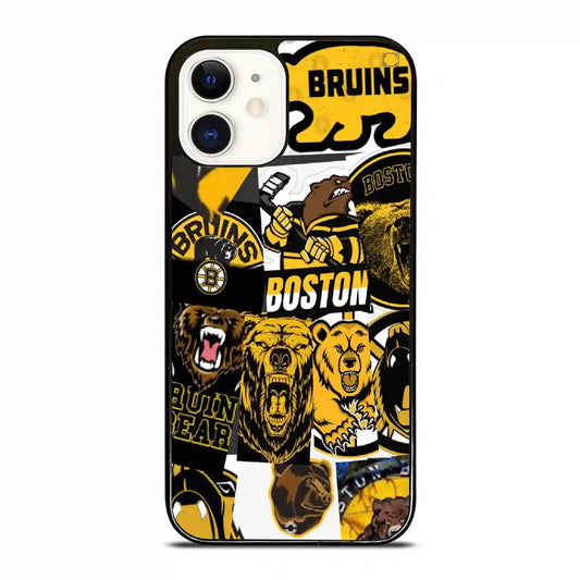 Boston Bruins Colorful iPhone 12 Mini Case