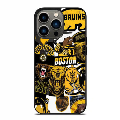 Boston Bruins Colorful iPhone 13 Pro Case