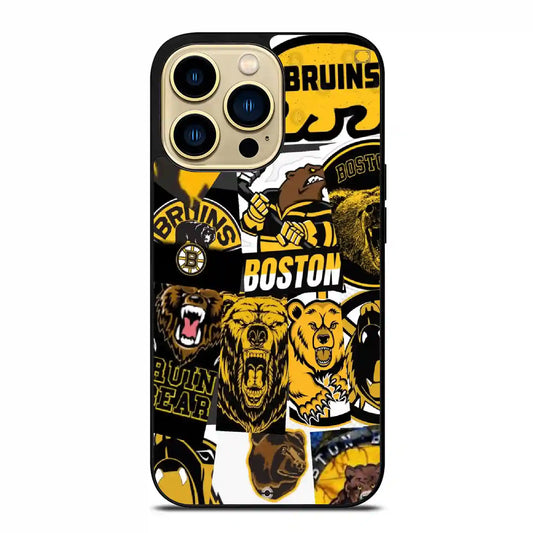 Boston Bruins Colorful iPhone 14 Pro Max Case