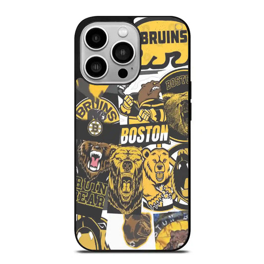 Boston Bruins Colorful iPhone 14 Pro Case