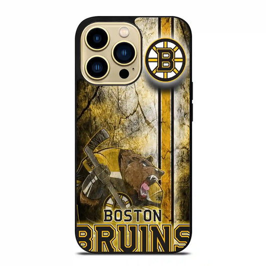 Boston Bruins Retro iPhone 14 Pro Max Case