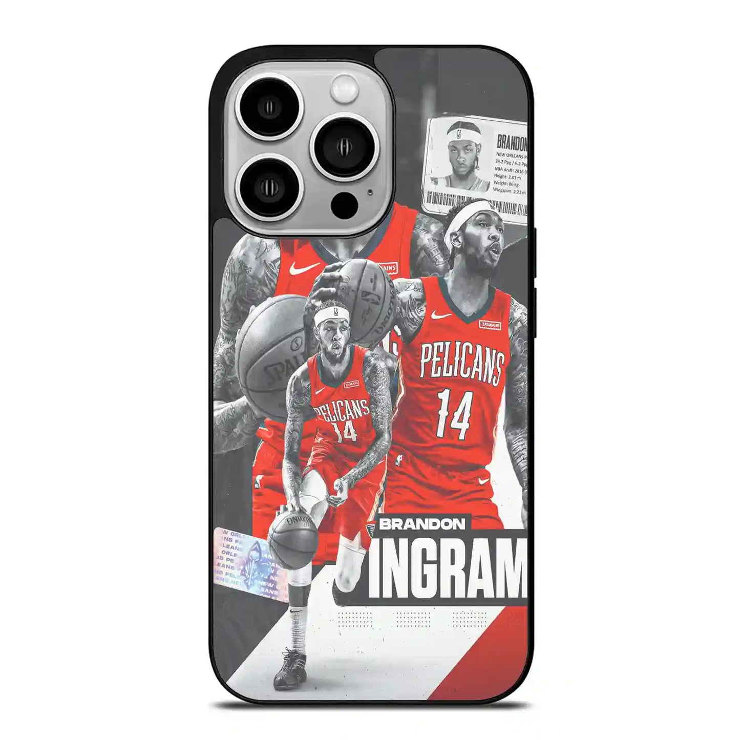 Brandon Ingram Dark iPhone 14 Pro Case