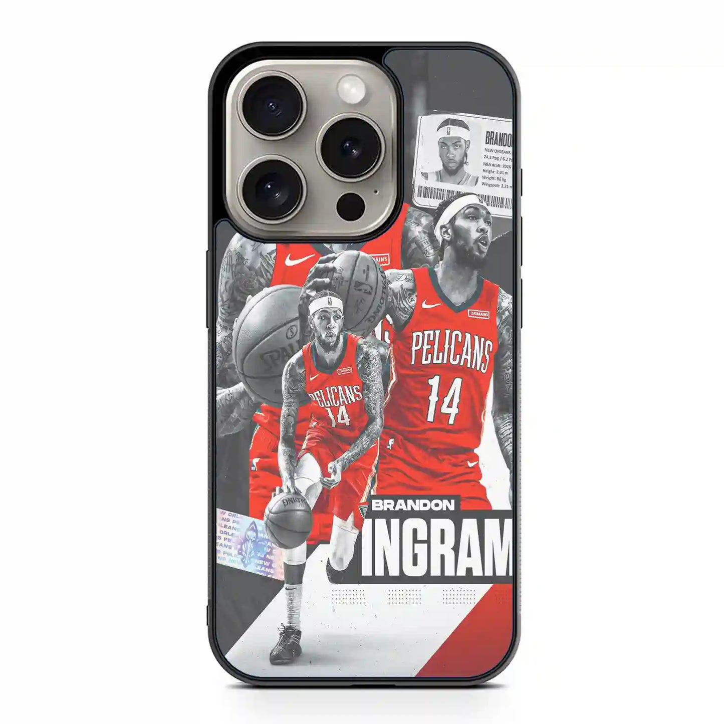 Brandon Ingram Dark iPhone 15 Pro Max Case