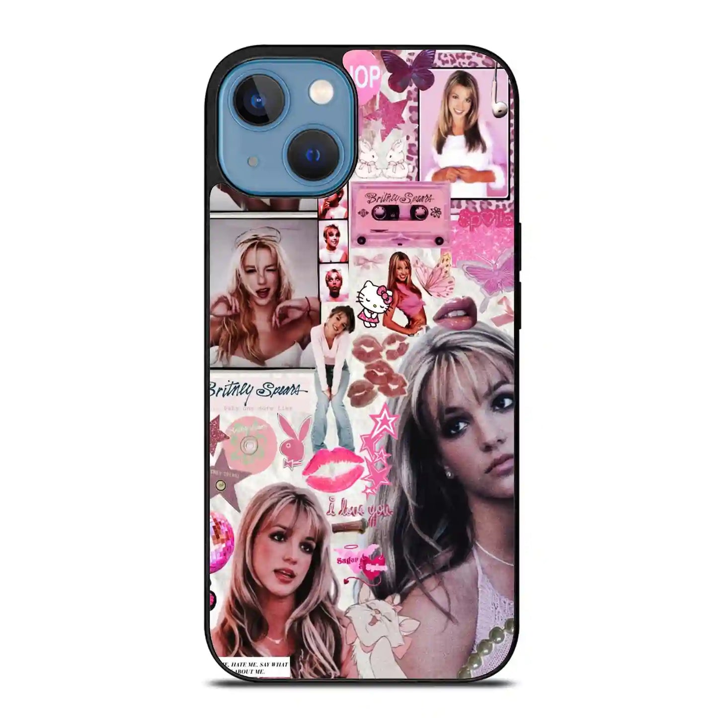 Britney Spears Print Colorfull iPhone 14 Case