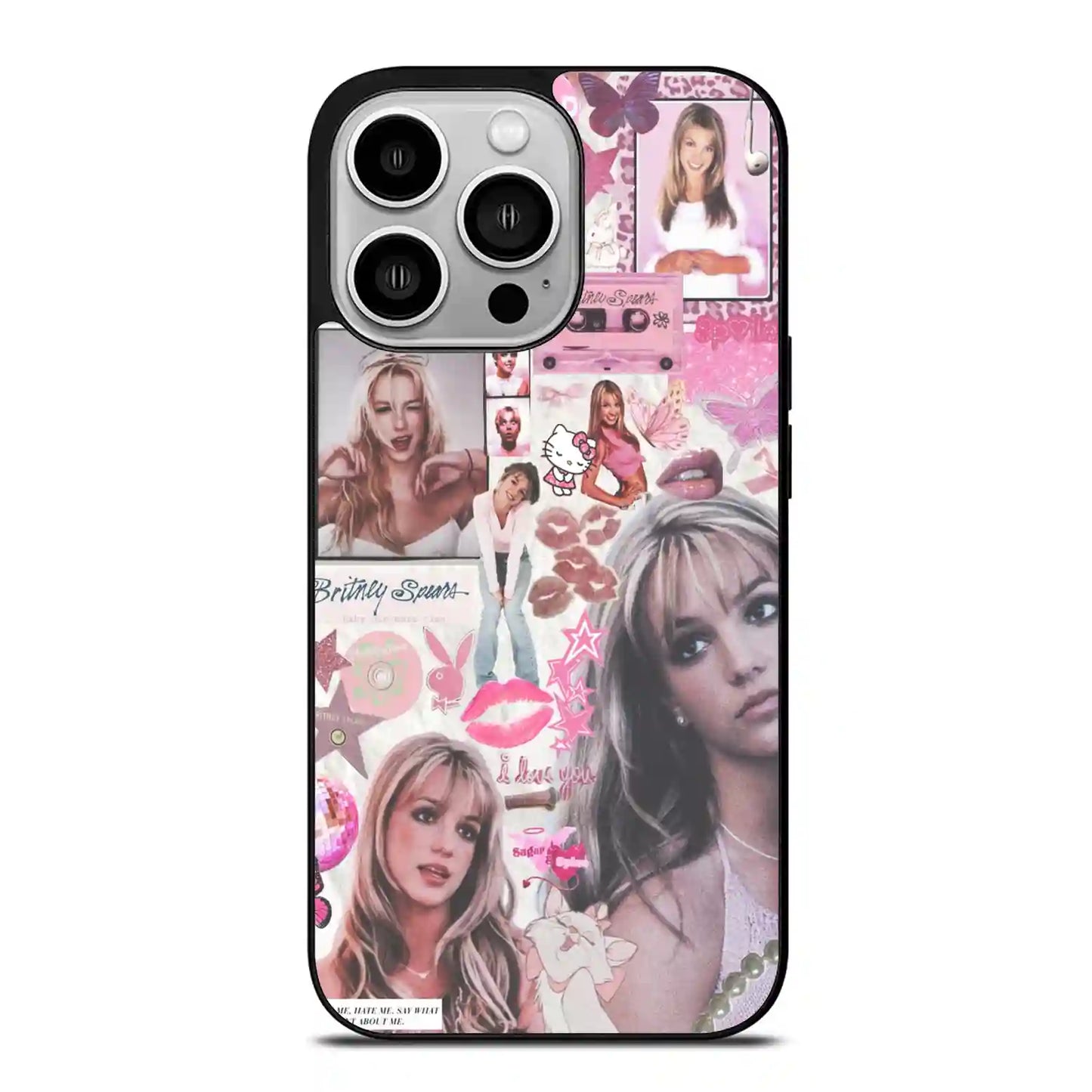 Britney Spears Print Colorfull iPhone 14 Pro Case