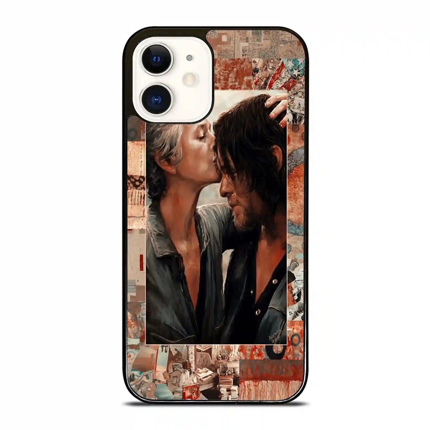 Carol And Daryl Dixon Kiss iPhone 12 Case