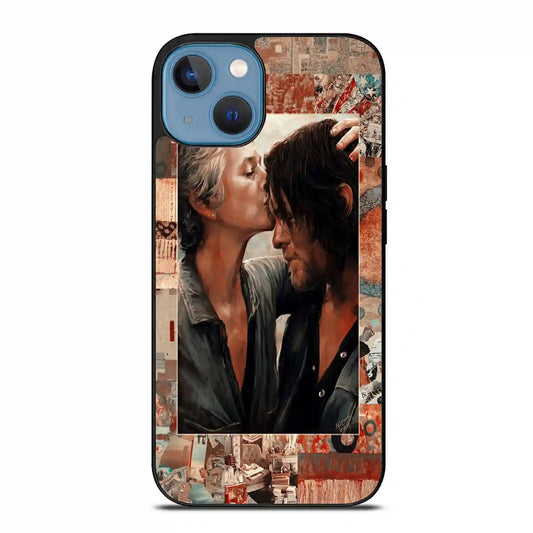 Carol And Daryl Dixon Kiss iPhone 14 Case