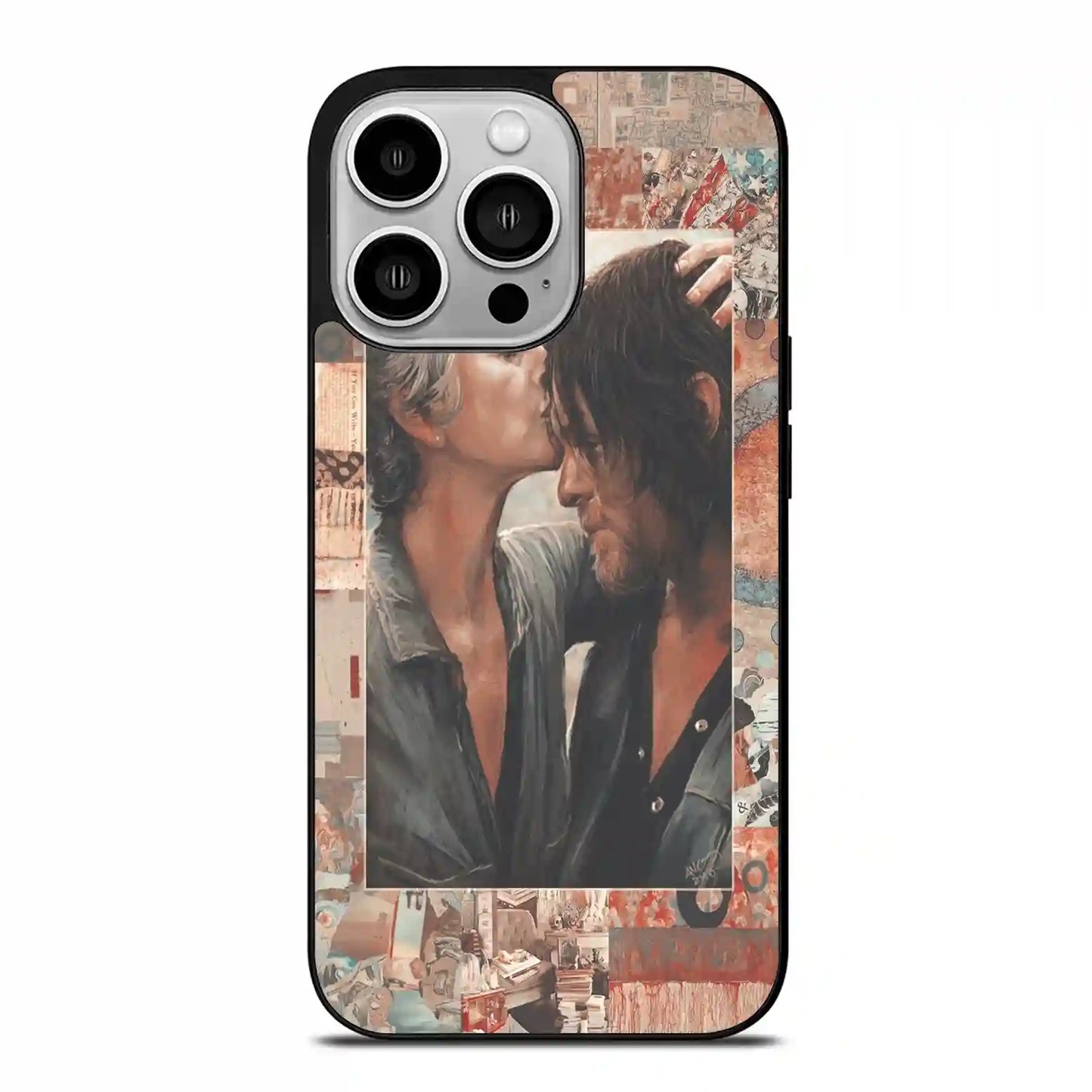 Carol And Daryl Dixon Kiss iPhone 14 Pro Case