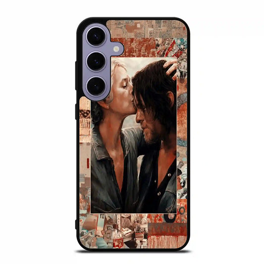 Carol And Daryl Dixon Kiss Samsung Galaxy S24 Plus Case