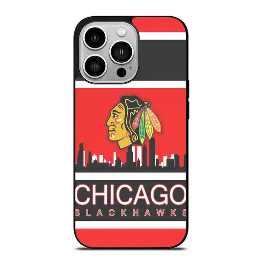 Chicago Blackhawks Colorful iPhone 14 Pro Case