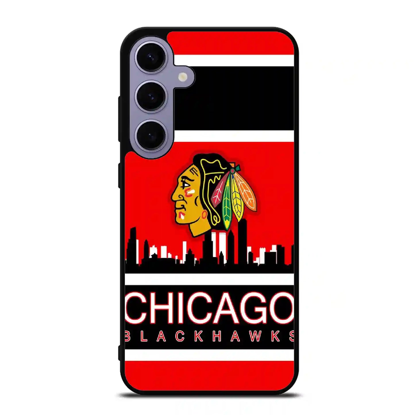 Chicago Blackhawks Colorful Samsung Galaxy S24 Plus Case