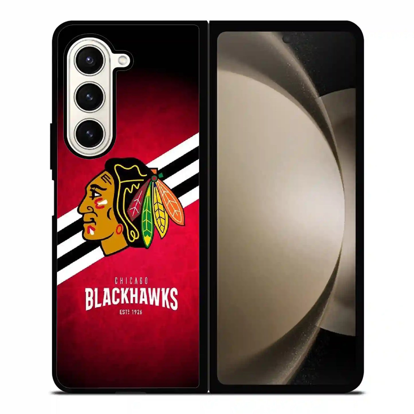 Chicago Blackhawks Retro Samsung Z6 Fold Case