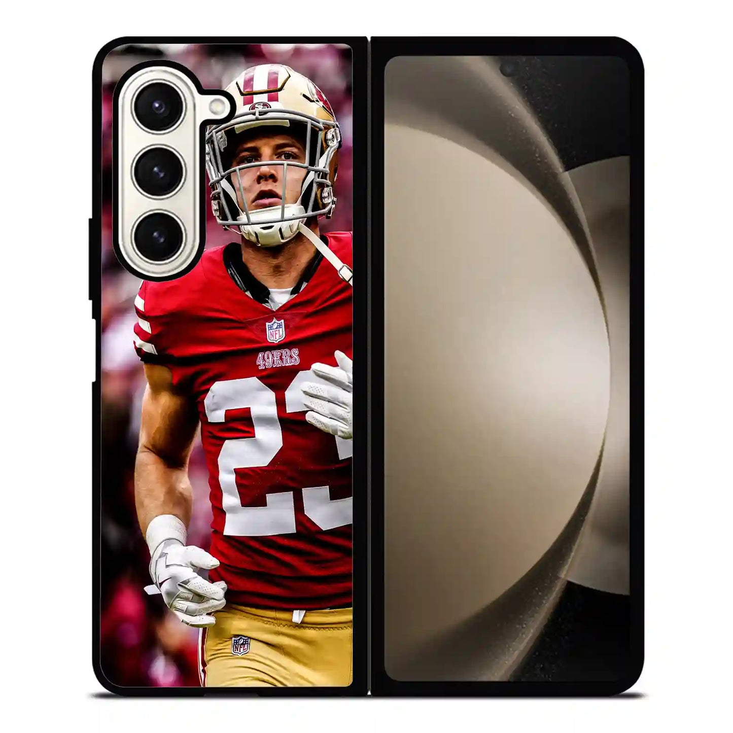 Christian Mccaffrey Dark Preset Samsung Z6 Fold Case