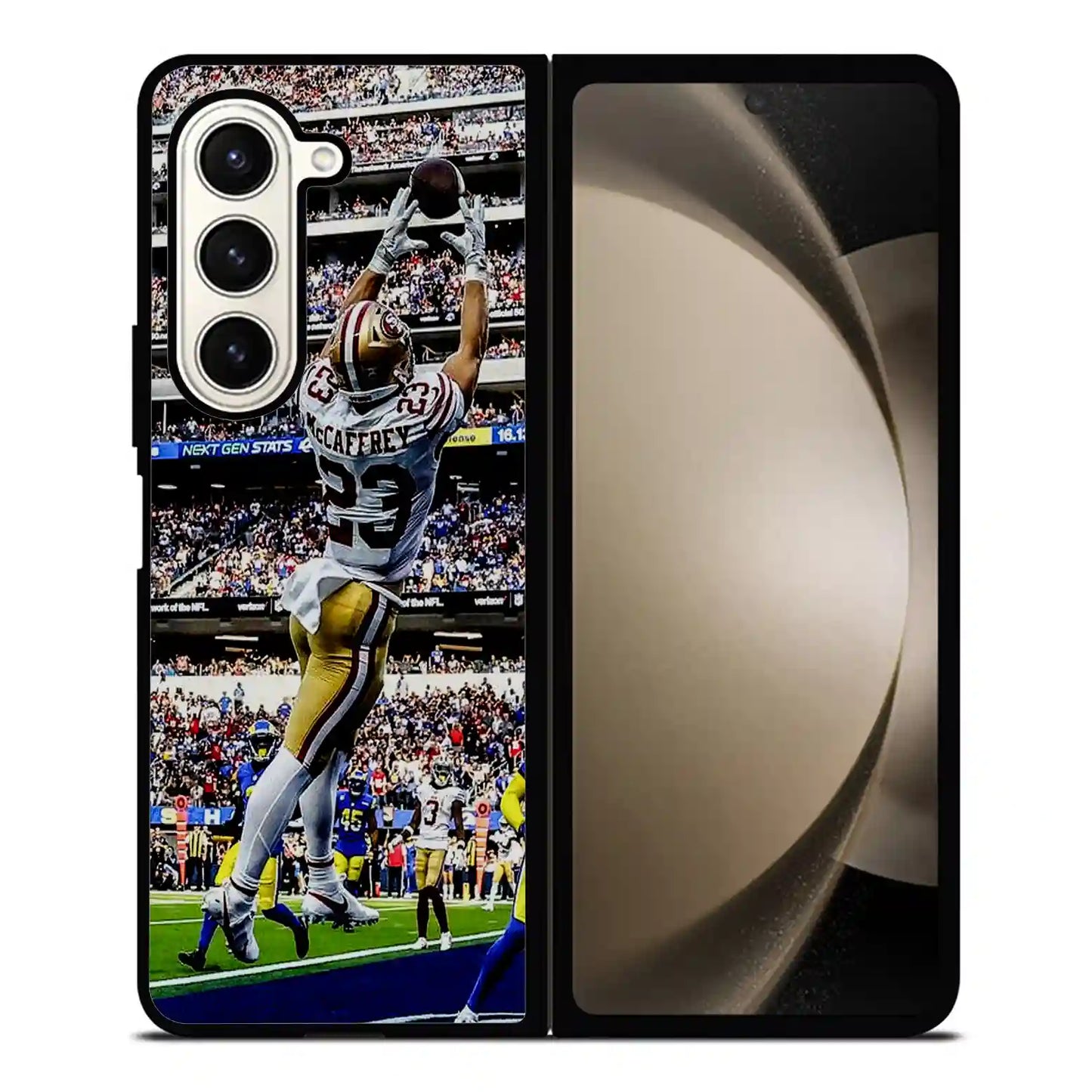 Christian Mccaffrey Jump Samsung Z6 Fold Case