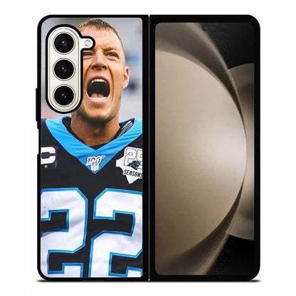 Christian Mccaffrey Panthers Yelling Samsung Z6 Fold Case