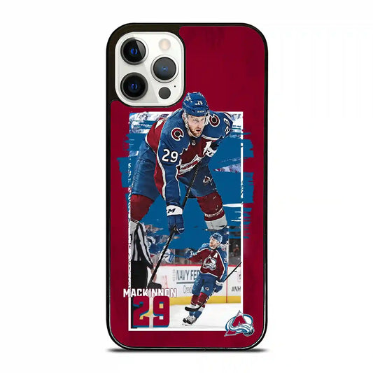 Colorado Avalanche Mac Kinnon Retro iPhone 12 Pro Case